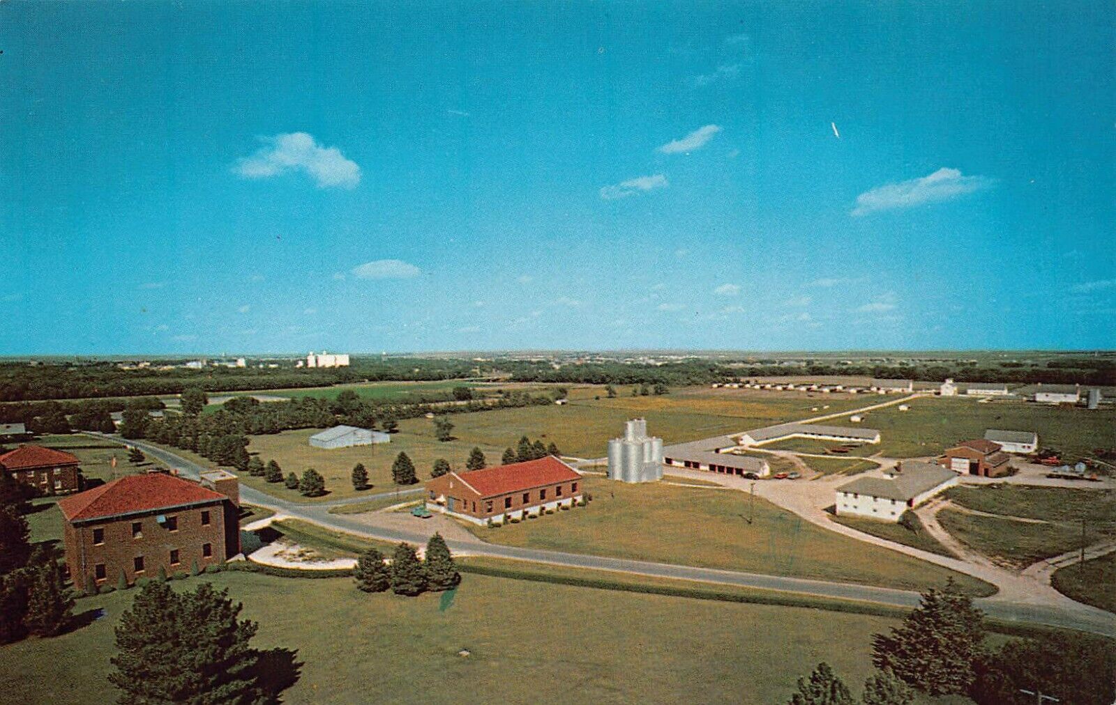 Fort Hays KS Kansas University Military Agricultural Research Center Postcard M6