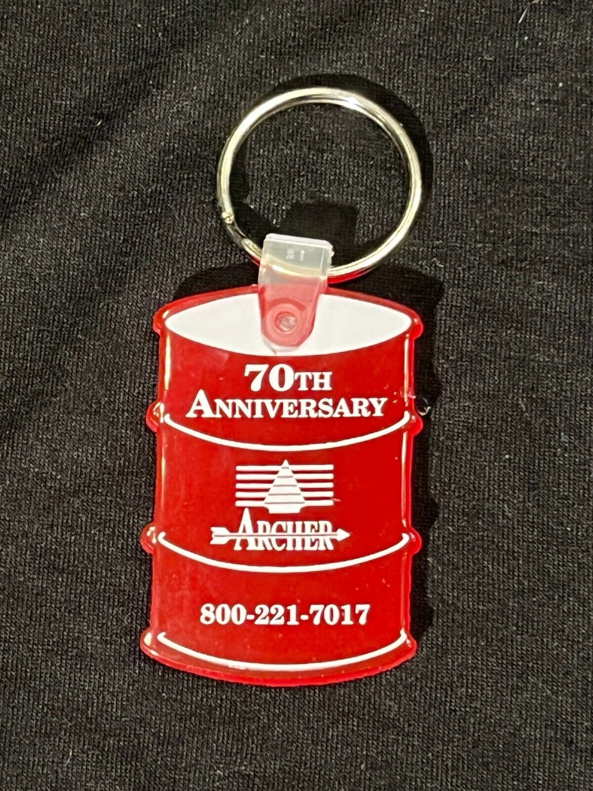 Archer Oil Lubricants 70th Anniversary Key Chain Omaha Nebraska
