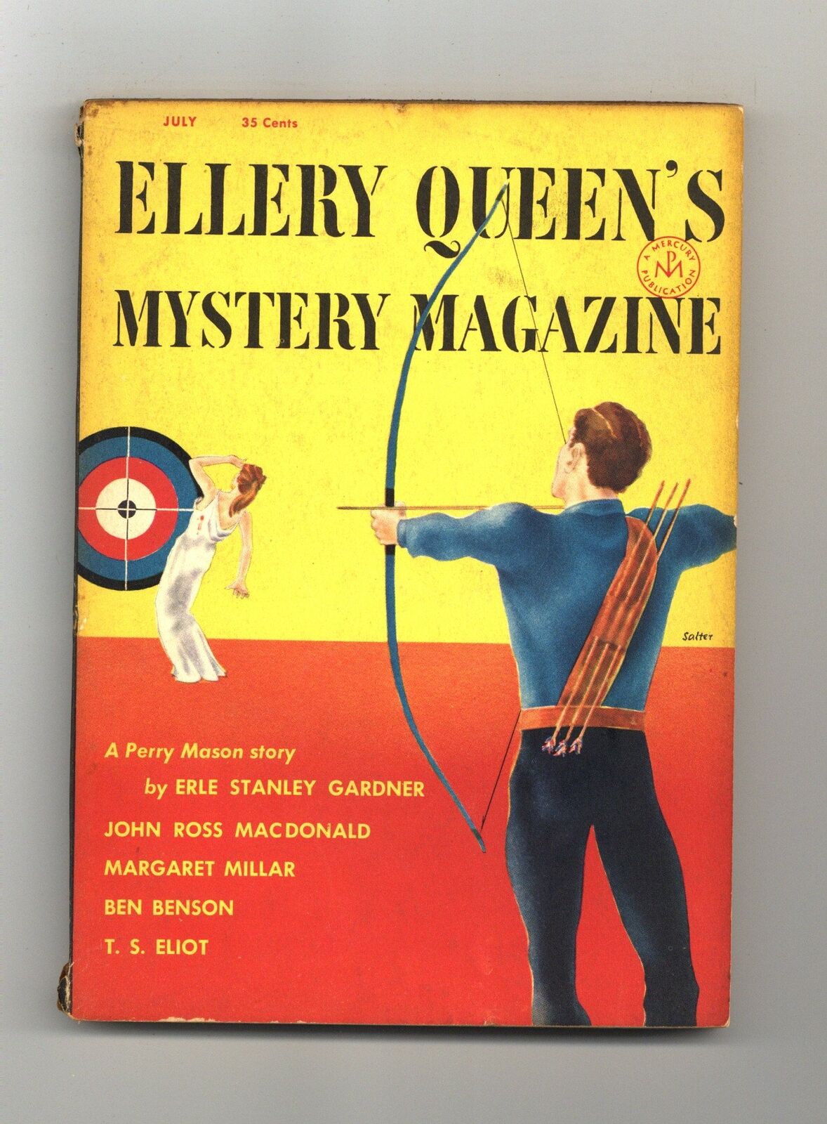 Ellery Queen's Mystery Magazine Vol. 24 #1 FN/VF 7.0 1954