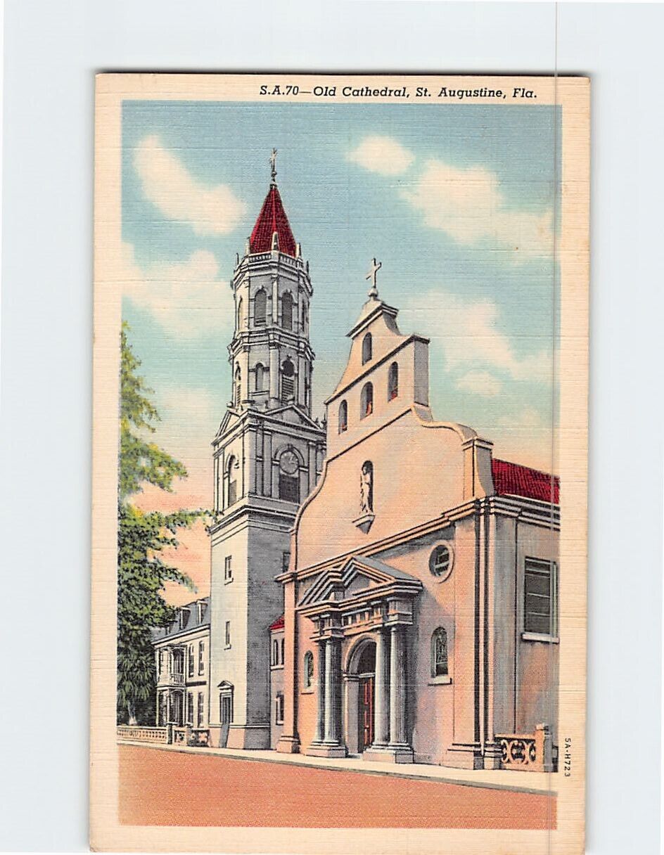 Postcard Old Cathedral St. Augustine Florida USA
