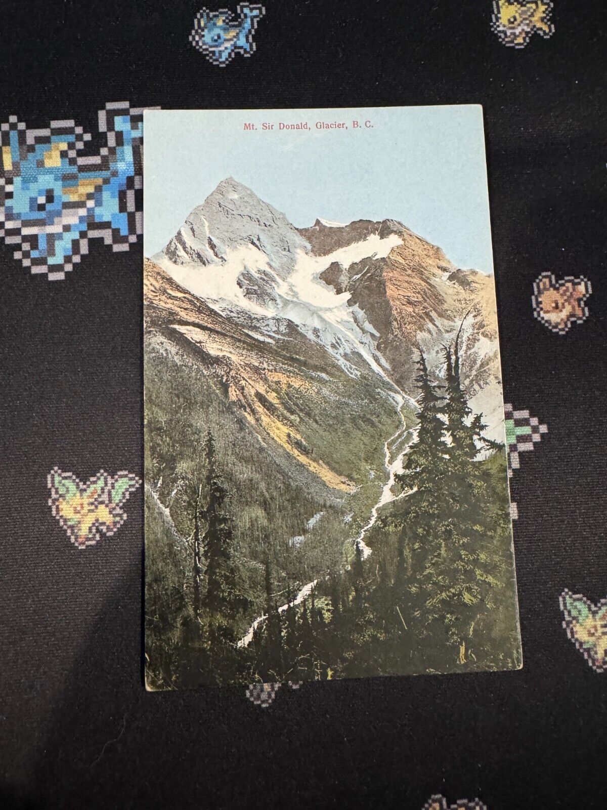 Mt Sir Donald Glacier  Vintage Postcard
