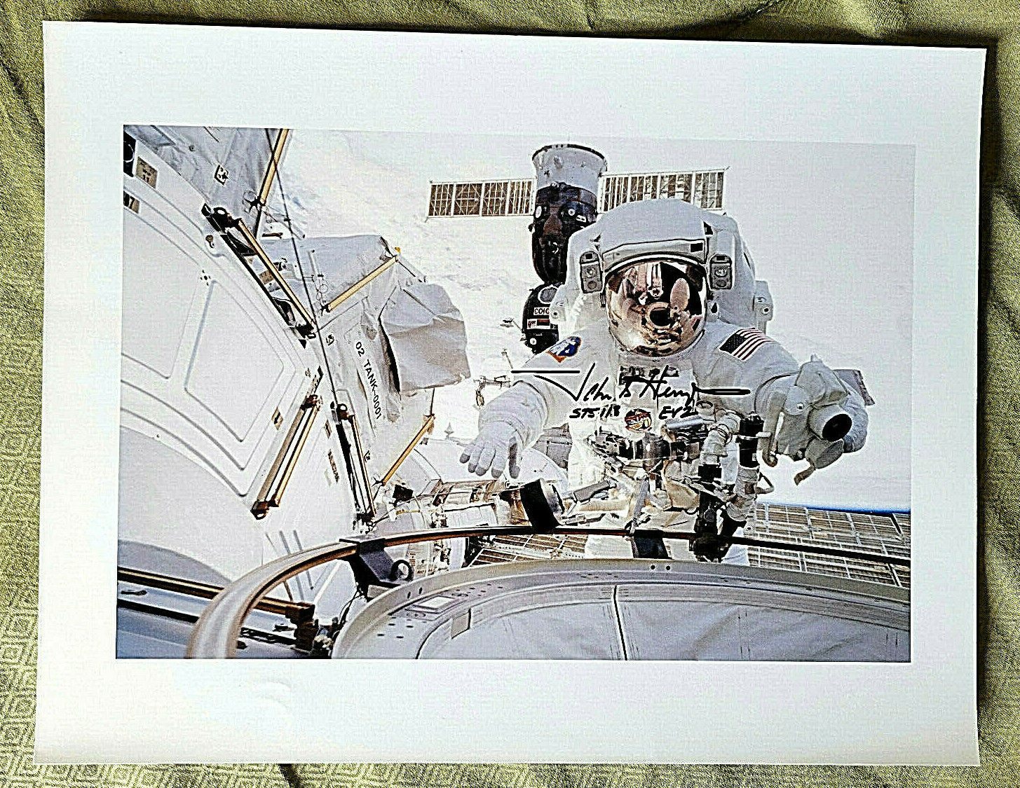 JOHN HERRINGTON signed NASA astronaut 8X10 First AMERICAN INDIAN In Space STS113