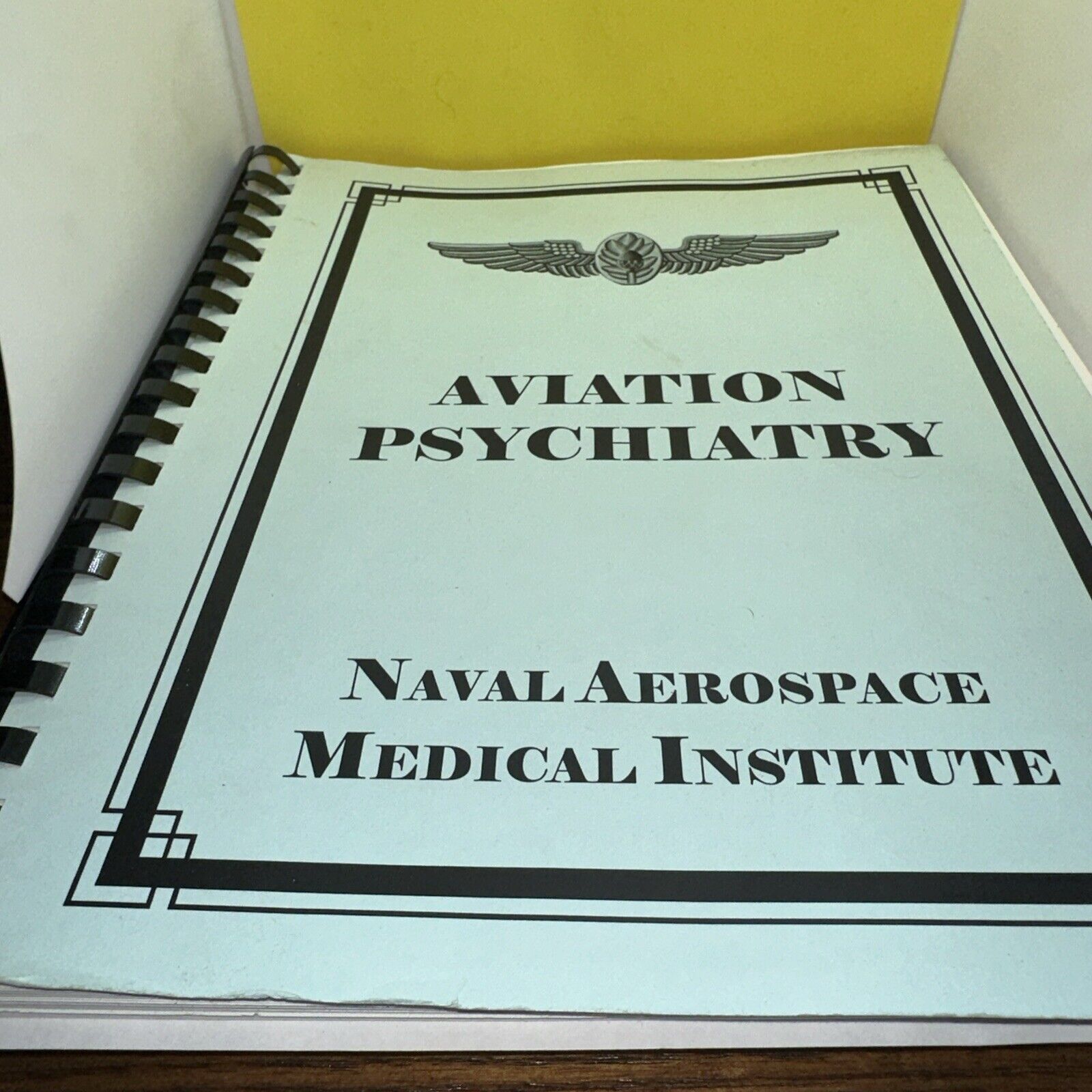 Naval Aerospace Medical Institute Psychiatry Book