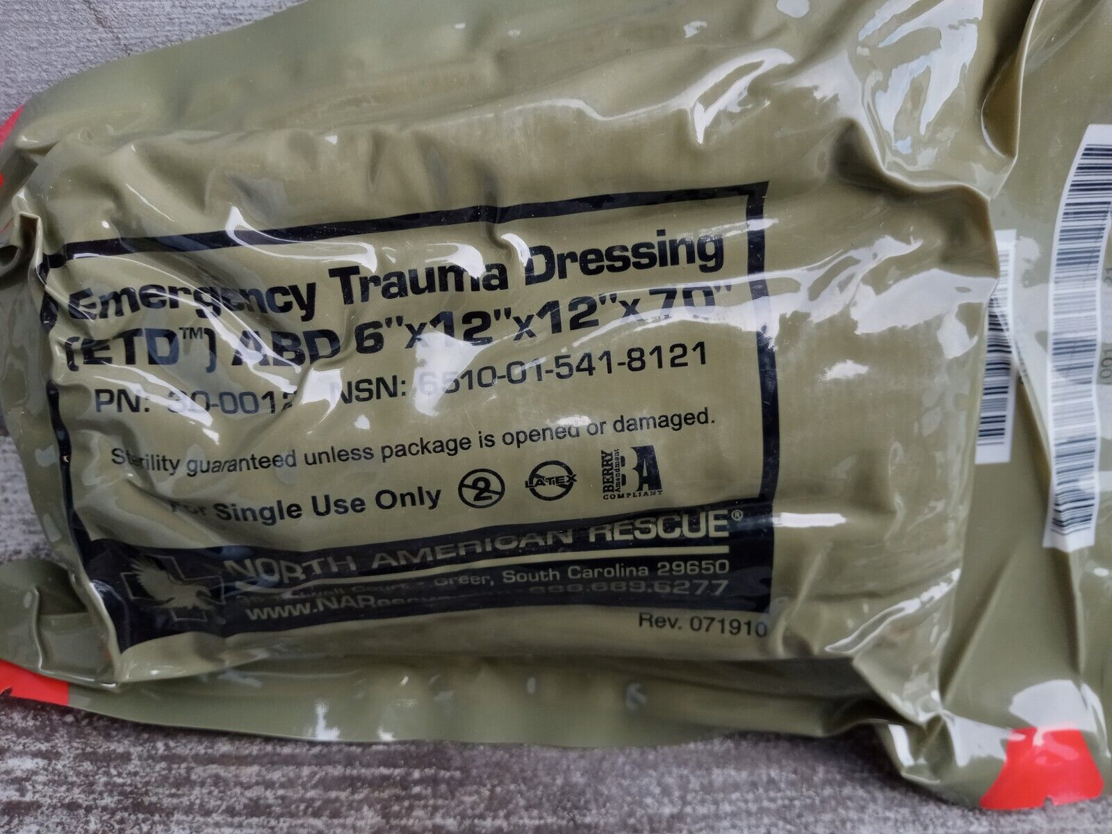 Lot Of 10 North American Rescue Emergency Trauma Dressing Medical Bandages