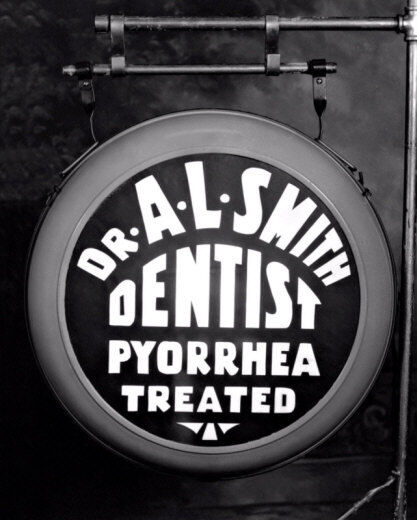 1935 Dentist Office Sign Photo 8X10  Dental Gum Disease 