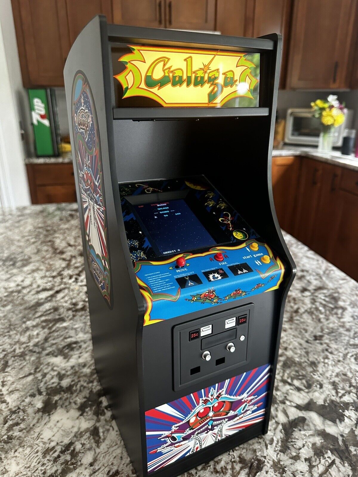 Galaga Numbskull Quartercade Arcade 1/4 Size Arcade Clean Rare Collect Sold Out