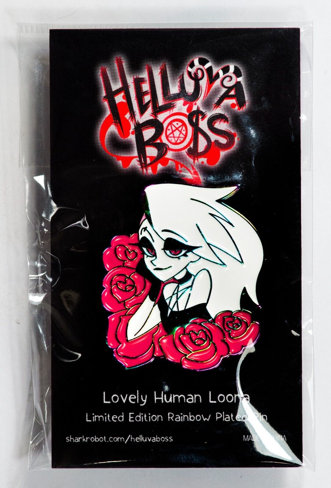 Helluva Boss Lovely Human Loona Rainbow Plated Pin - LIMITED EDITION - SOLD OUT
