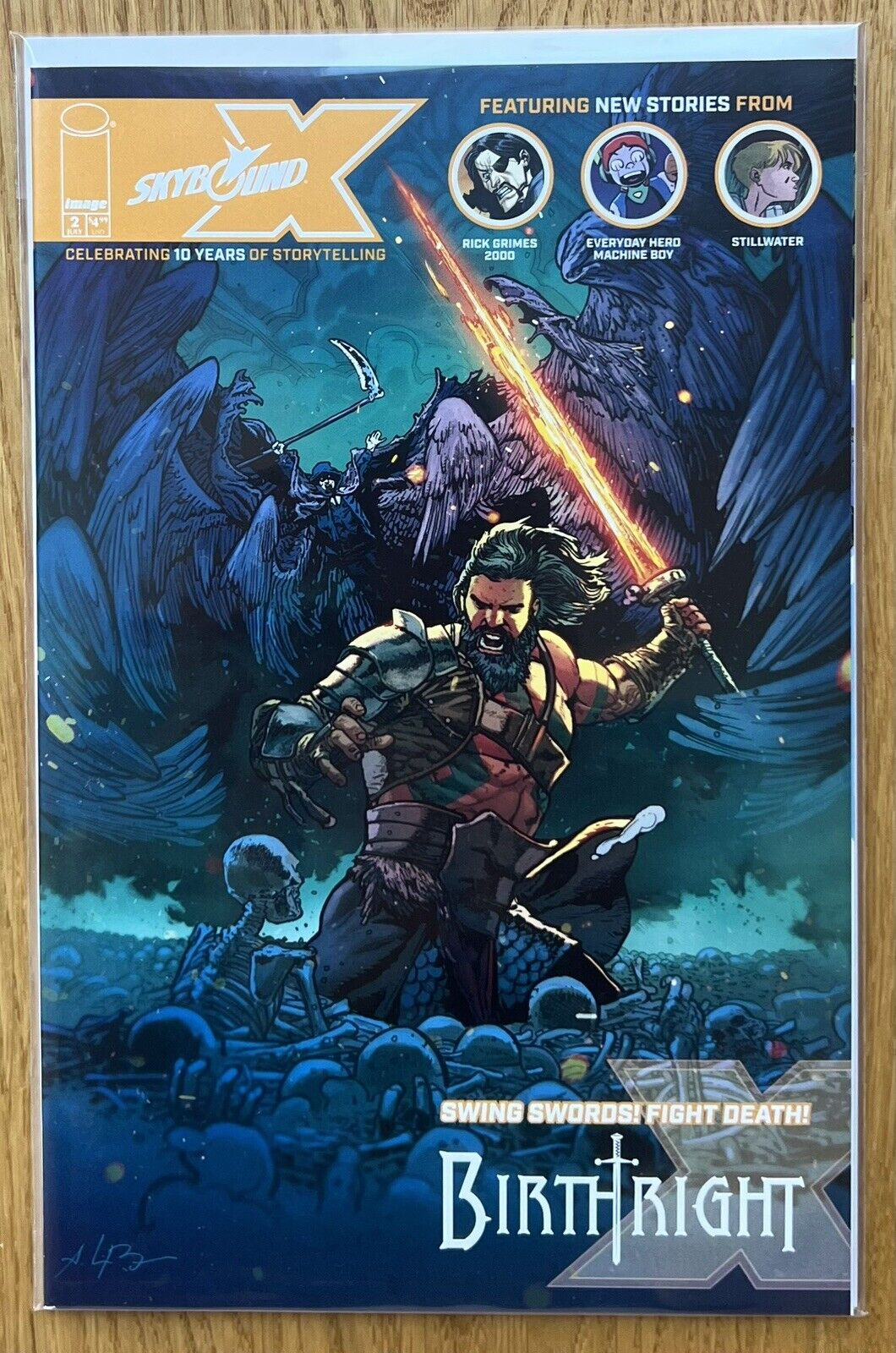 2021 Image Comics Skybound X Issue 2 Andrei Bressan Cover B Variant Art Cover