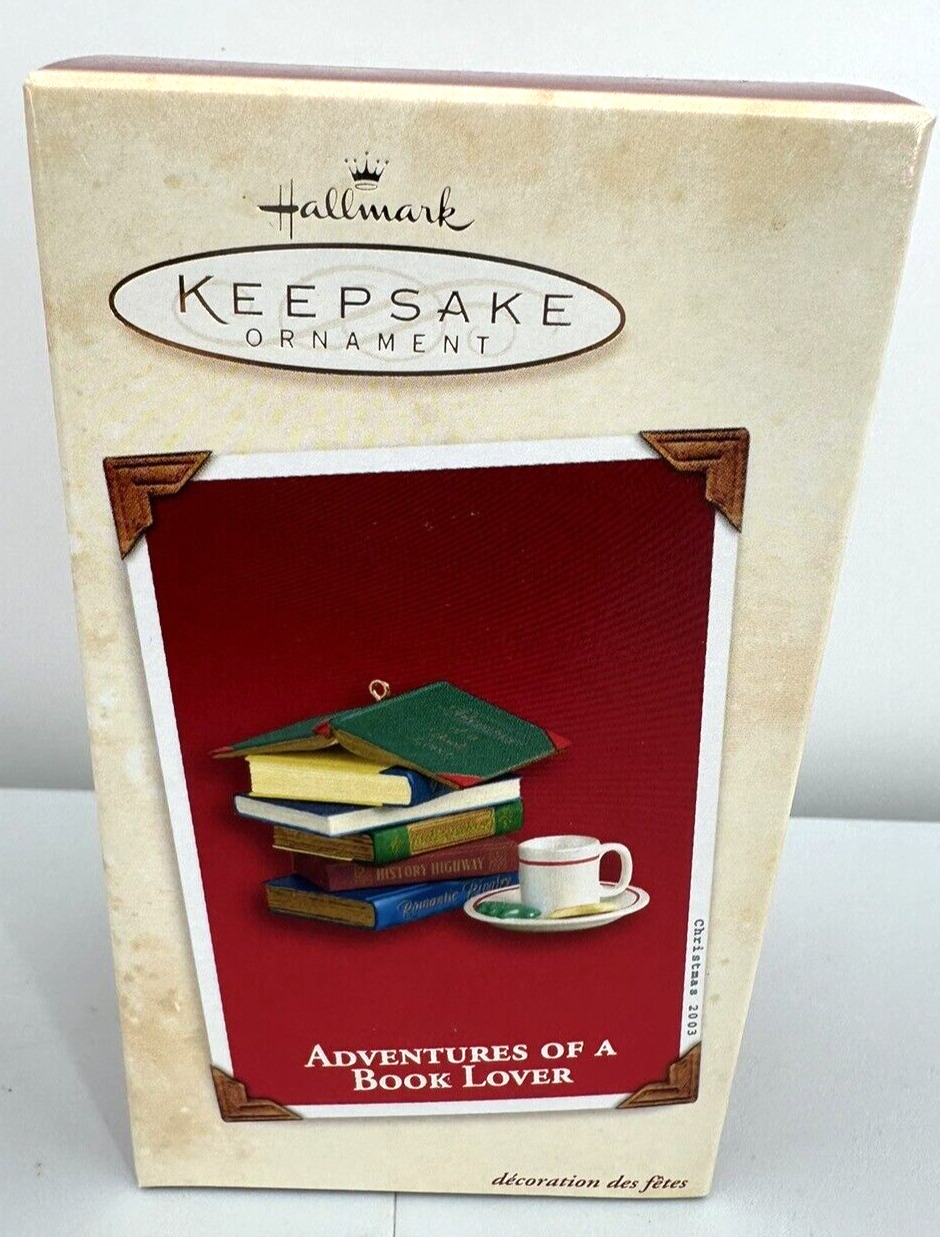 Hallmark Keepsake Ornament 2003 ADVENTURES OF A BOOK LOVER