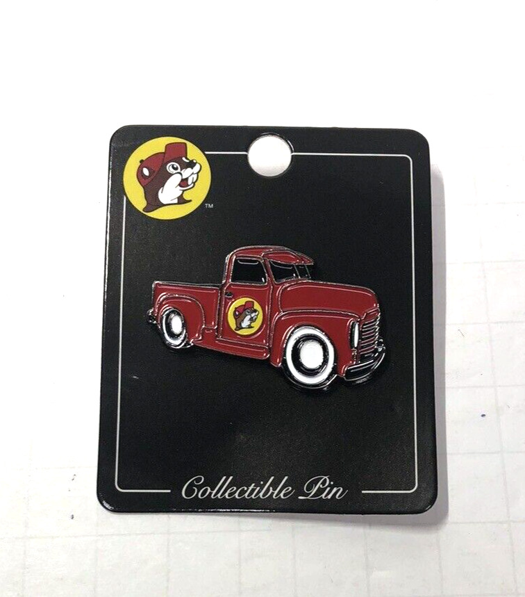 Buc-ee’s Travel Center Collectible Pin - Red Truck - 1 inch diameter, Pin-06