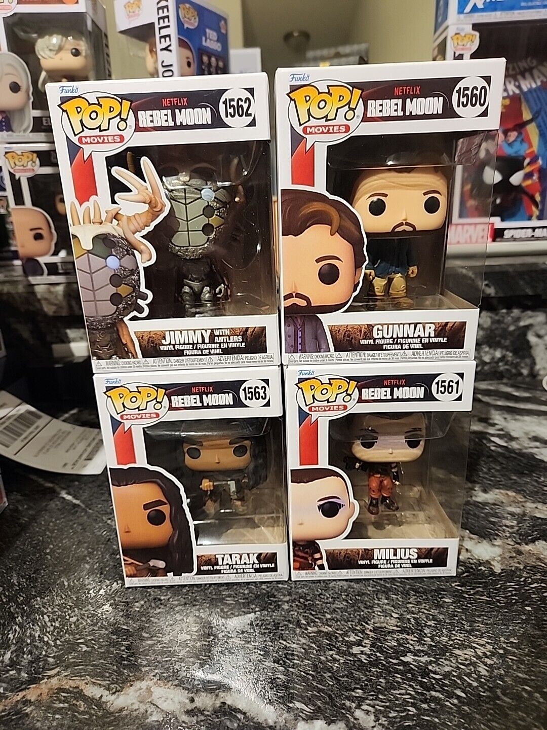 Rebel Moon Netflix Television Funko Pop Wave 2 Set Of 4 With Protectors 
