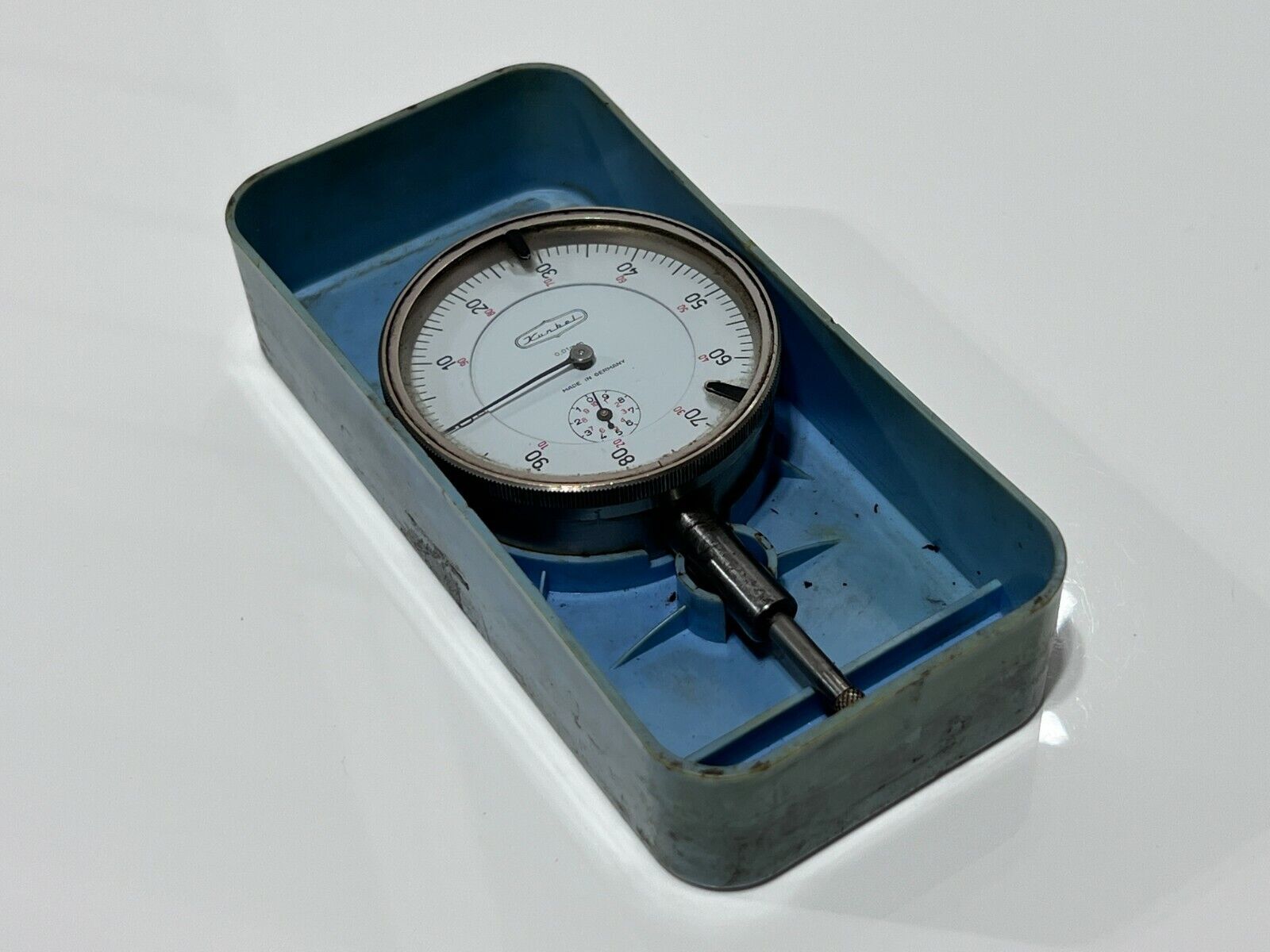 Kunkel Germany Vintage Dial Indicator - 0.01MM - Original Carrying Case - Rare