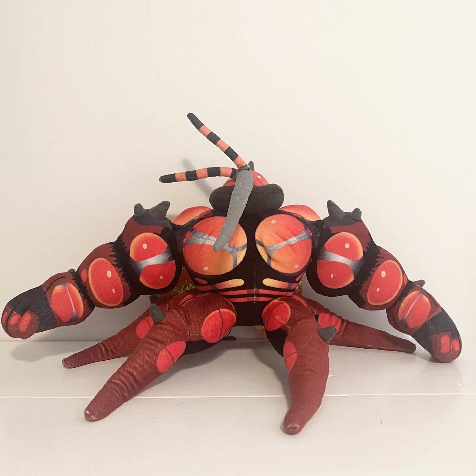 Buzzwole Pokemon Center Poké Ultra Beast Plush 12” Black Red Insect Stuffed Toy