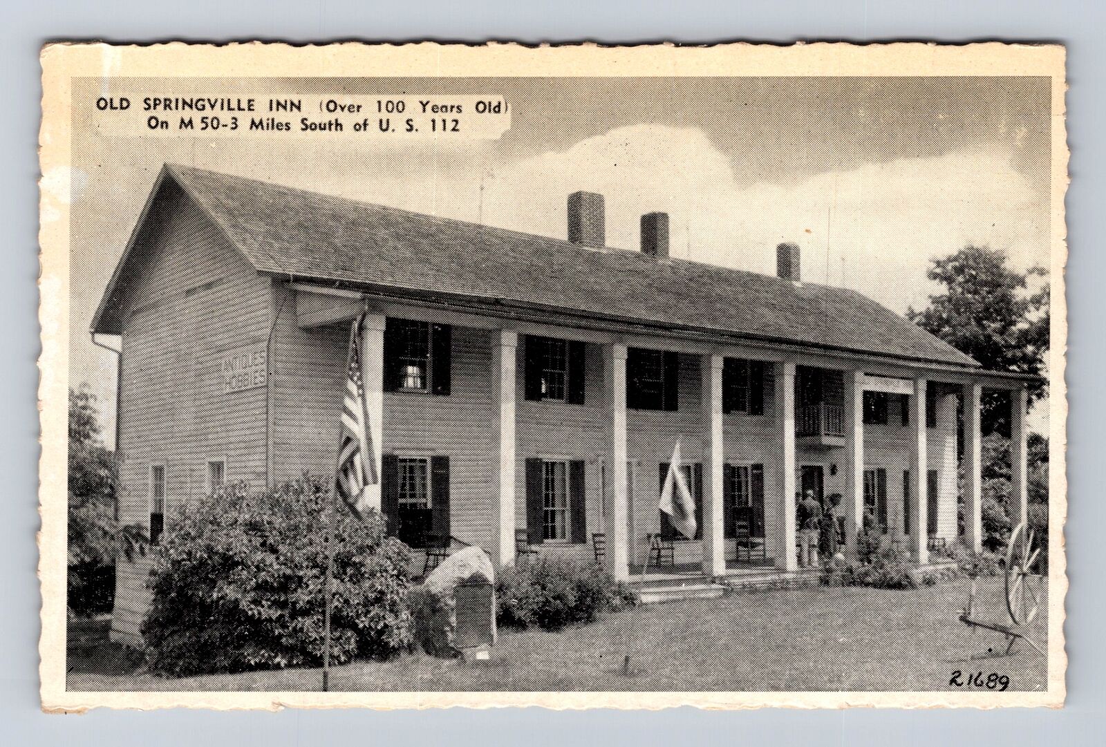 Irish Hills MI-Michigan, Old Springville Inn, Advertising, Vintage Postcard