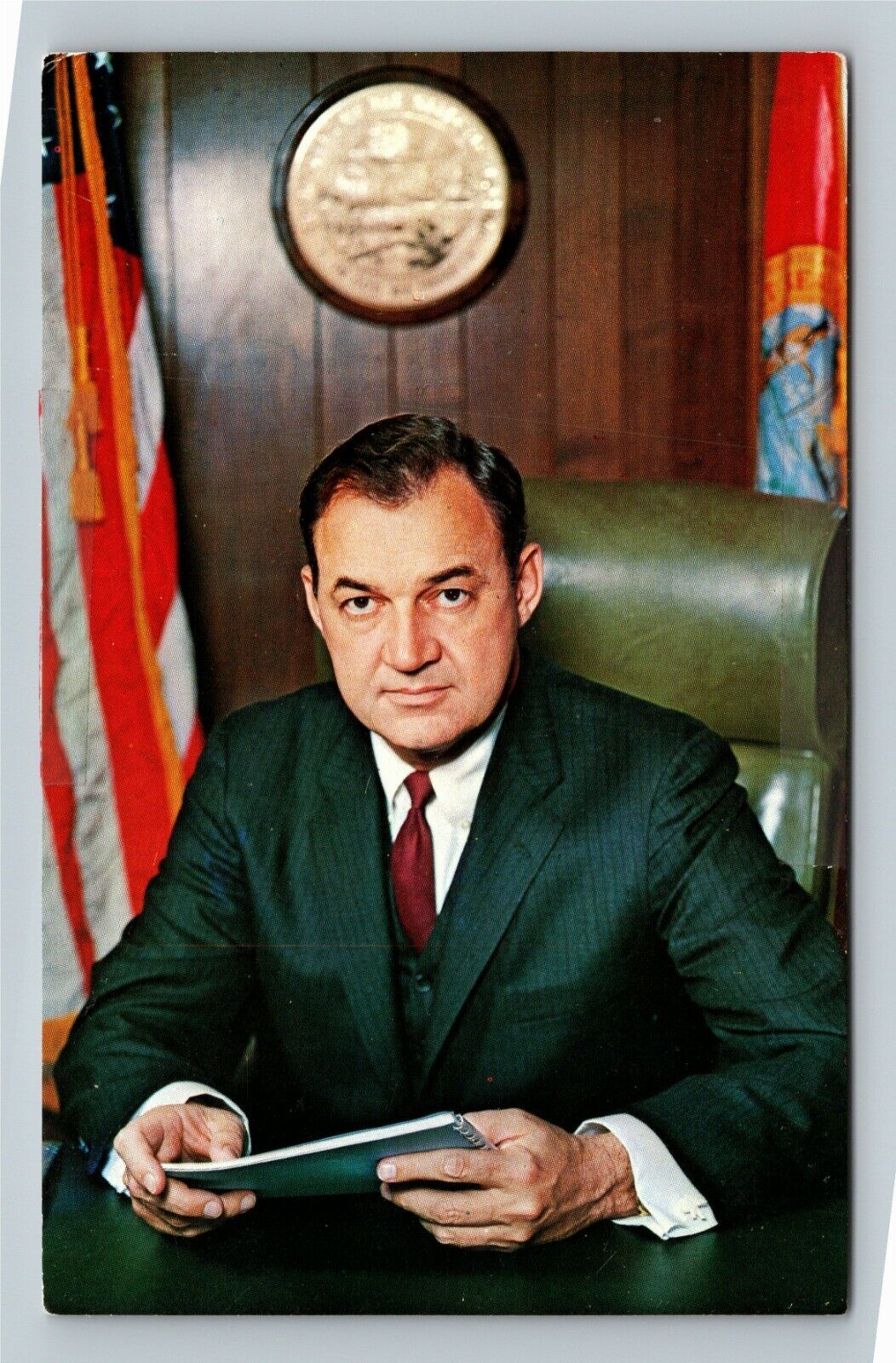 Claude R Kirk Jr, Governor, State FL, Florida Vintage Postcard