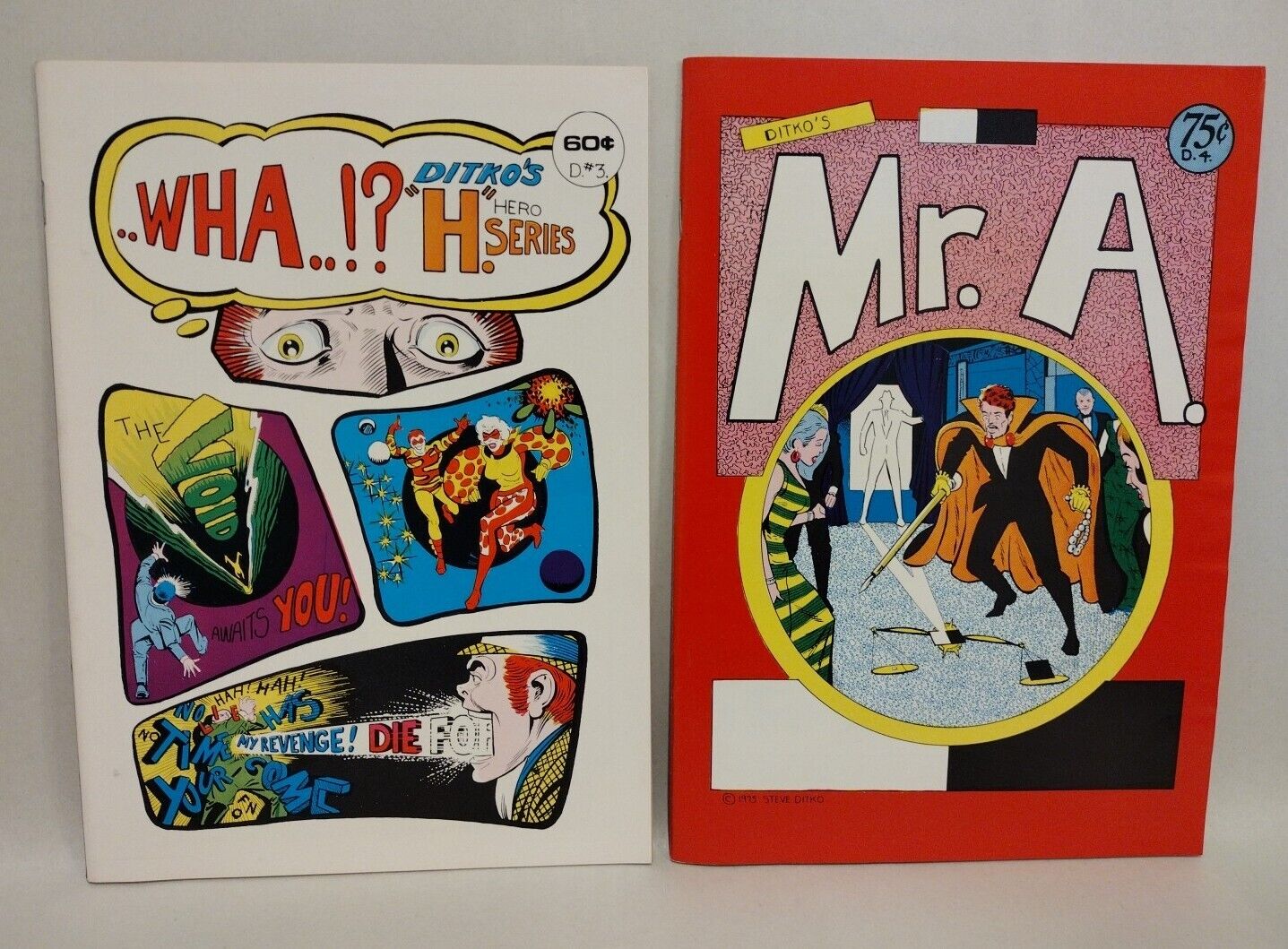 Steve Ditko\'s Wha? (1975) Comic Lot Set #3 4 Mr A Bruce Hershenson VF