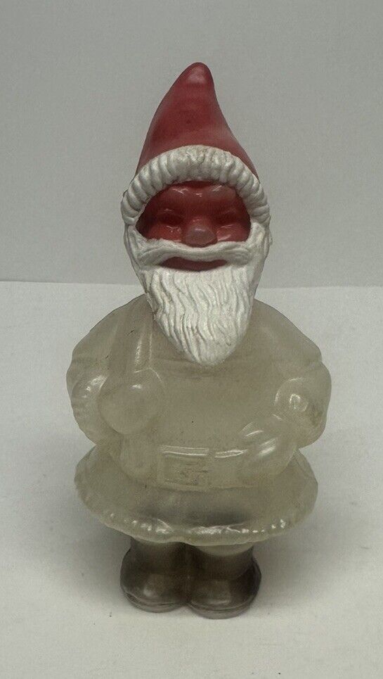 Vintage ROSBRO Era Santa Claus Christmas Candy Container Toy Plastic Germany