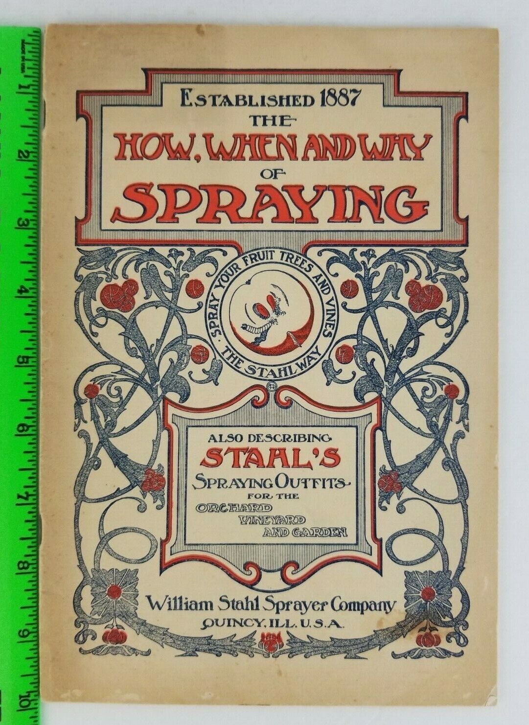 Vintage 1926 Stahl's Fruit Tree Spraying Outfits Pesticides Info Catalog Booklet
