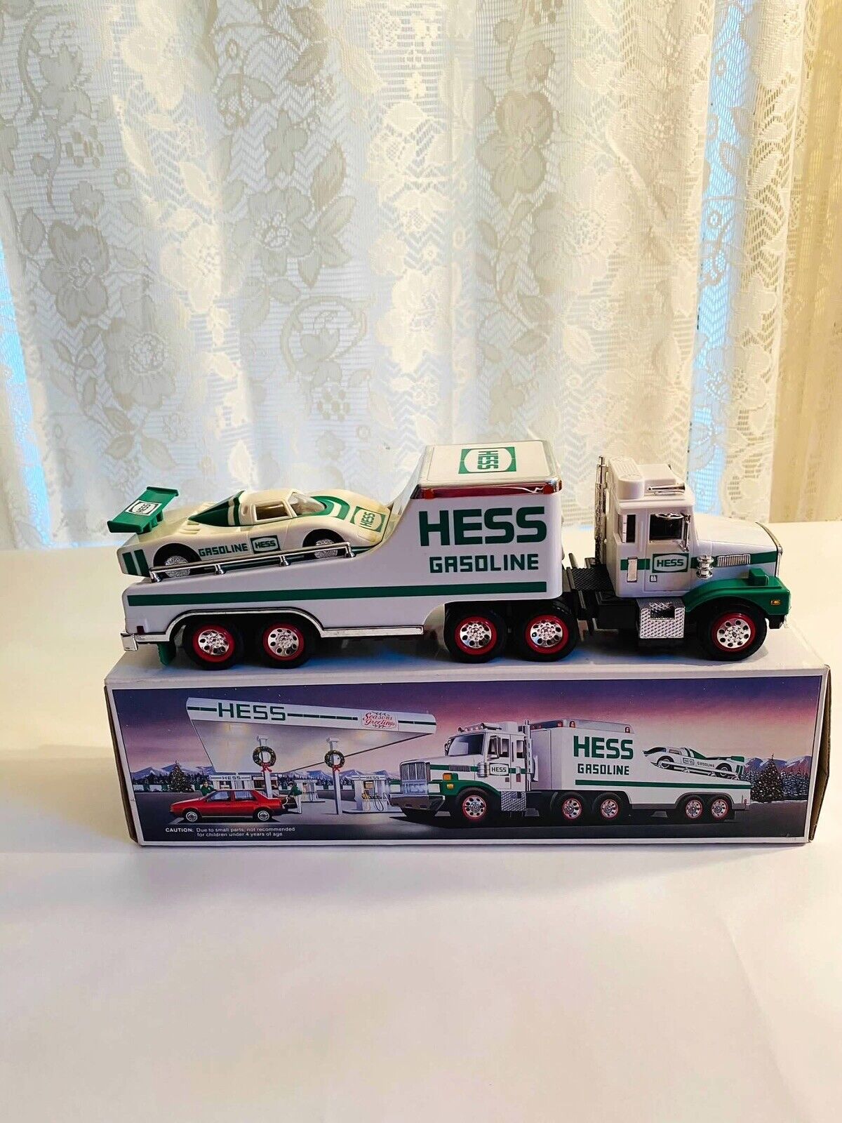 Vintage 1988 Hess Toy Truck and Racer  - New In Box