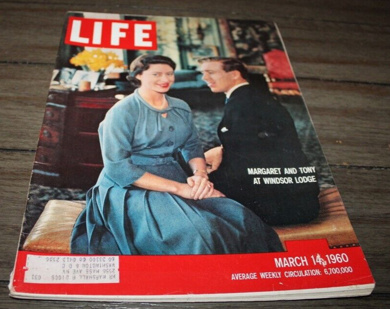 Vtg Life Magazine MARCH 14, 1960 Princess Margaret At Windsor Lodge GREAT ADS