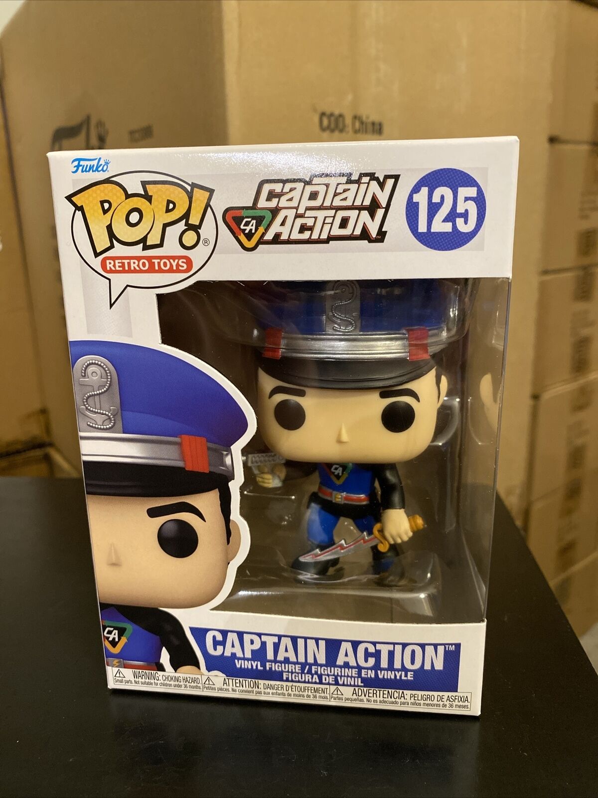 Captain Action 125 Original Super Hero Retro Toys Funko Pop Vinyl Figure