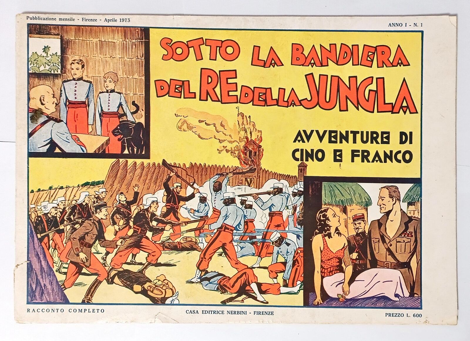Cino e Franco Sotto la Bandiera del Re della Jungla Nerbini 1973 Reprint