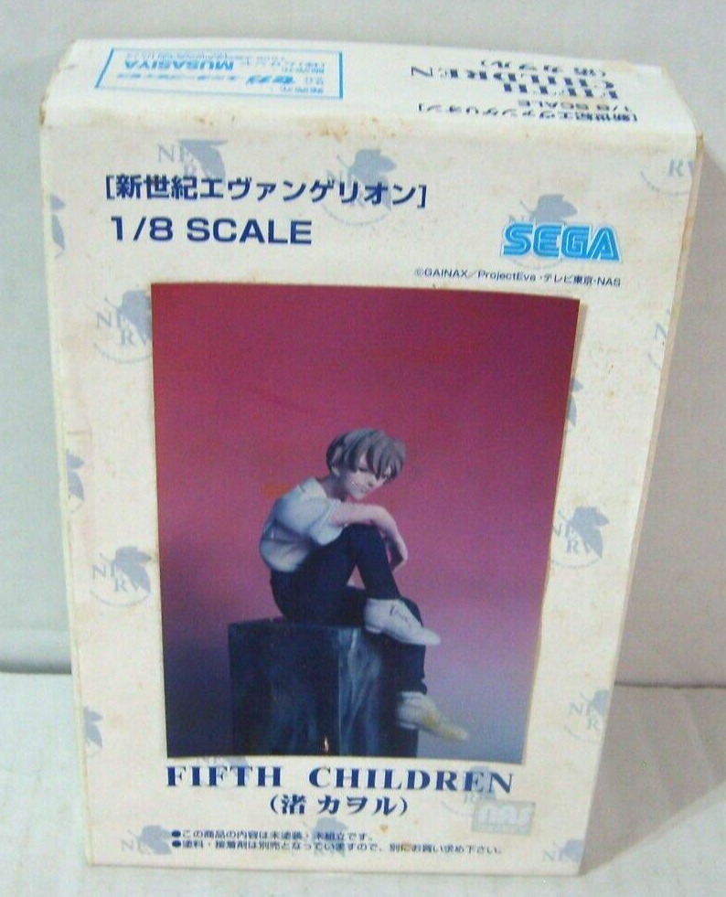 VERY RARE Sega EVANGELION FIFTH CHILDREN Kaworu Nagisa MODEL KIT NEW 1990s 1/8