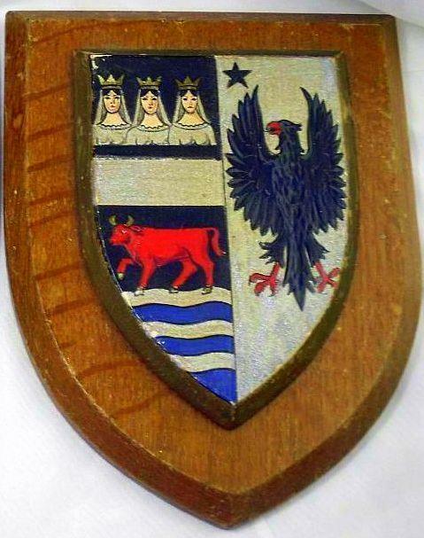 Old University  College School Crest Shield Plaque : Oxford