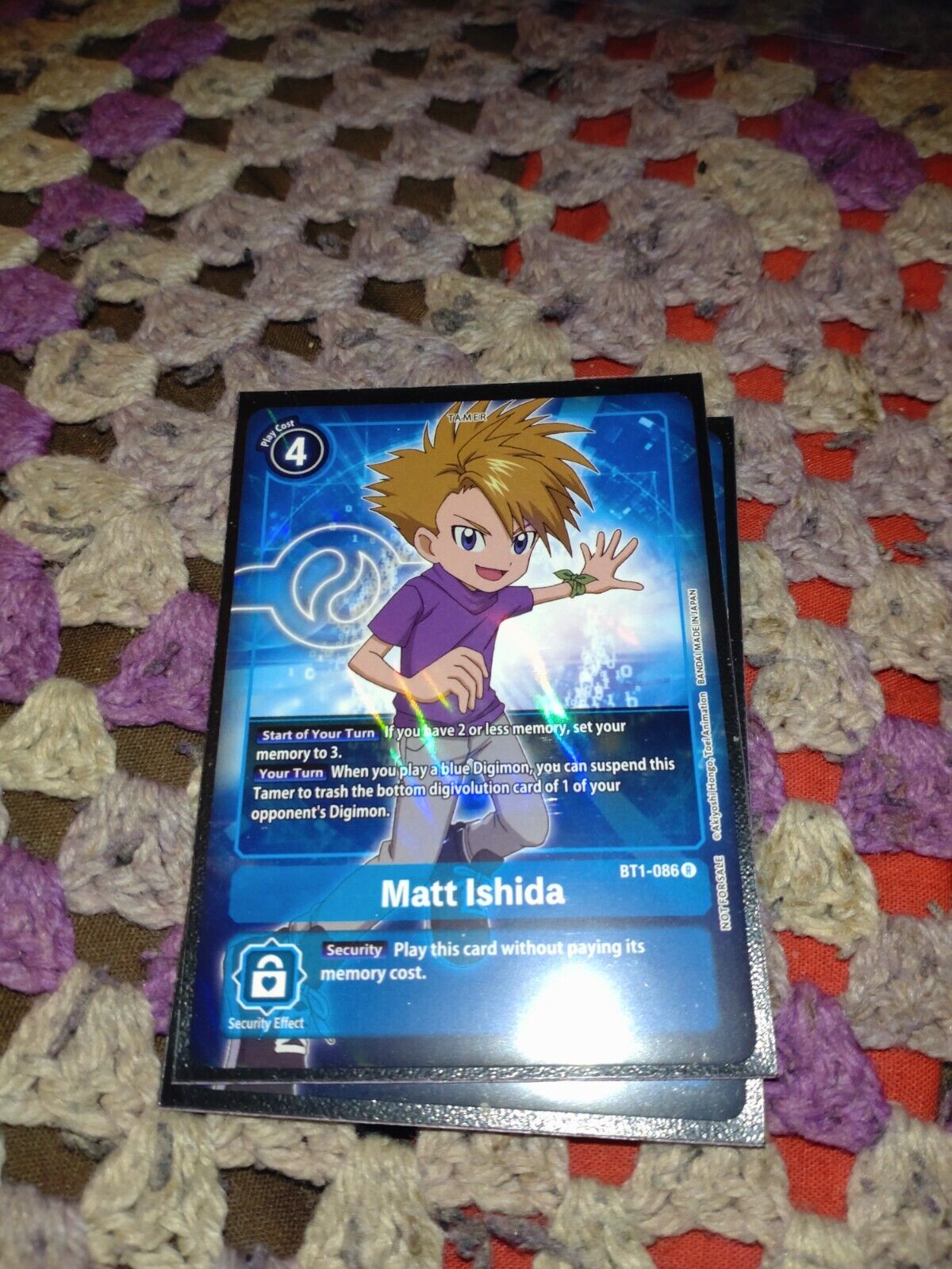 BT1-086-ALT Matt Ishida Rare Alternative Art Mint Digimon Card