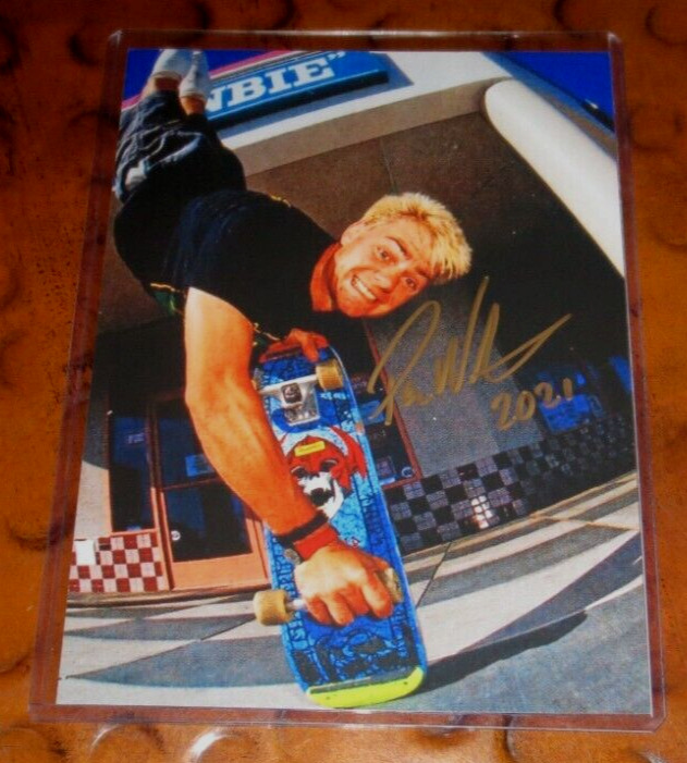 Per Welinder skateboarder signed autographed photo Bones Brigade Back to Future