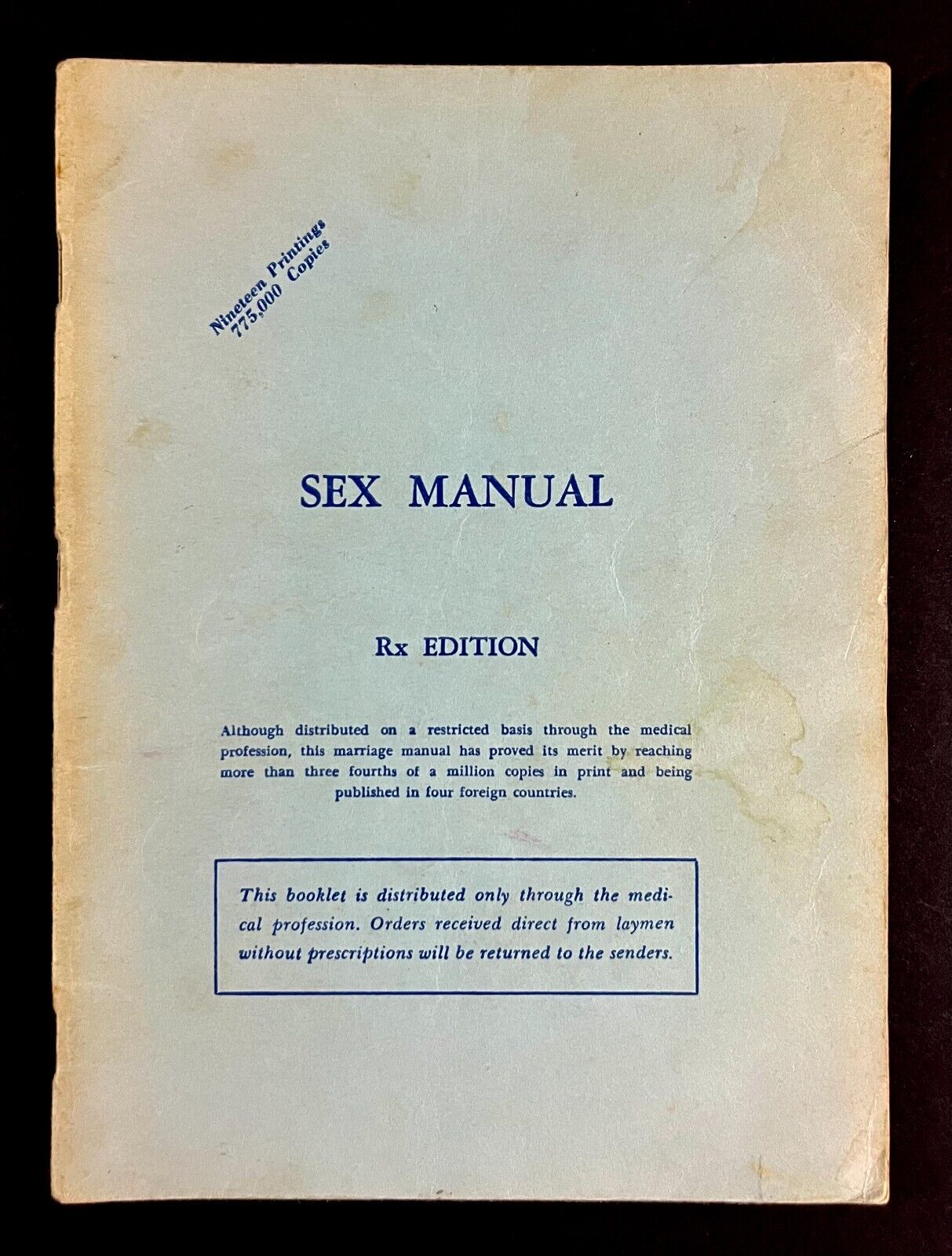 1957 Sex Manual G Lombard Kelly Sexual Science Reproduction Vintage RX Edition