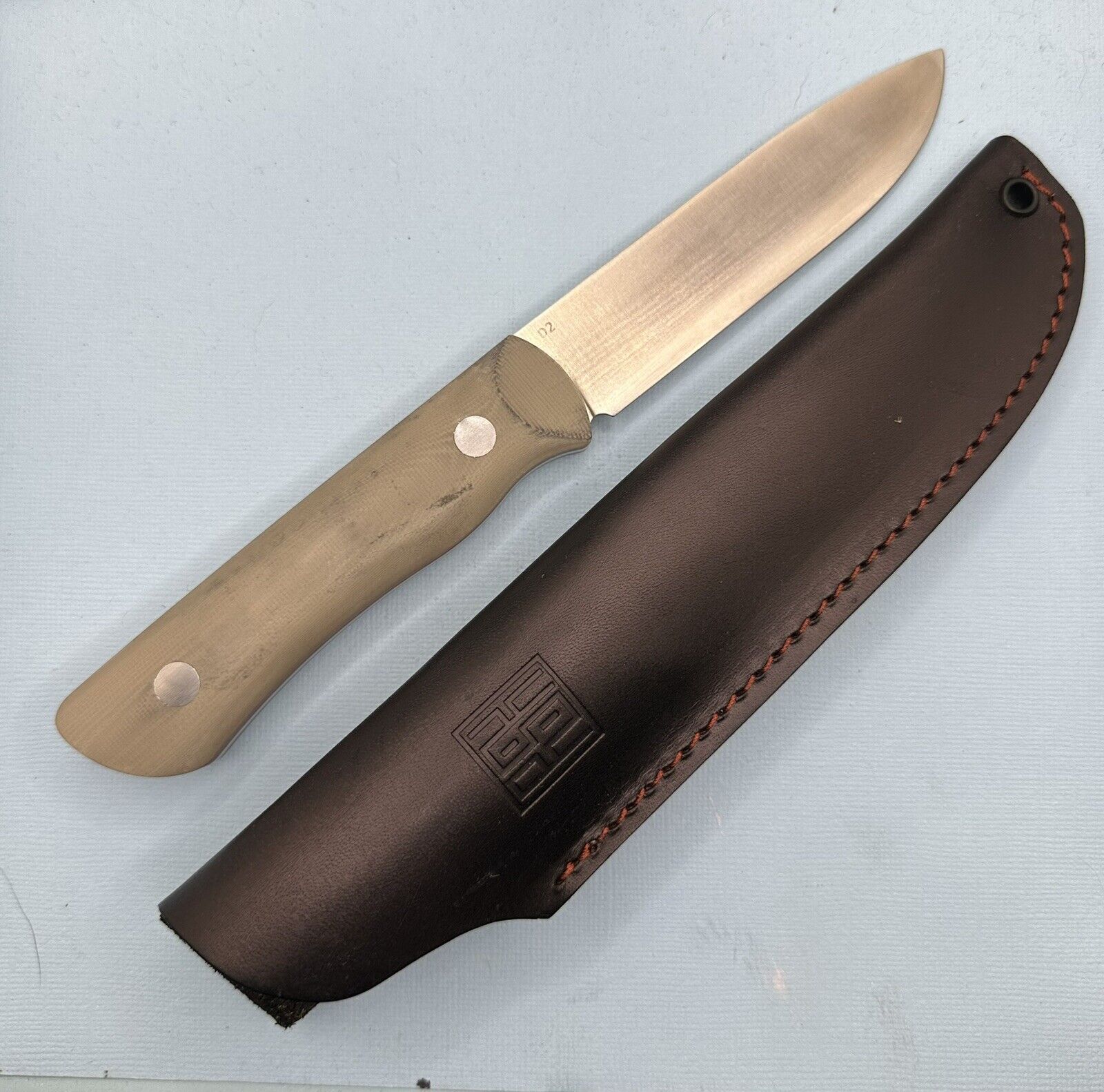 Real Steel Bushcraft II Coyote D2 Full Tang Fixed Blade Knife Model# 3726C NEW