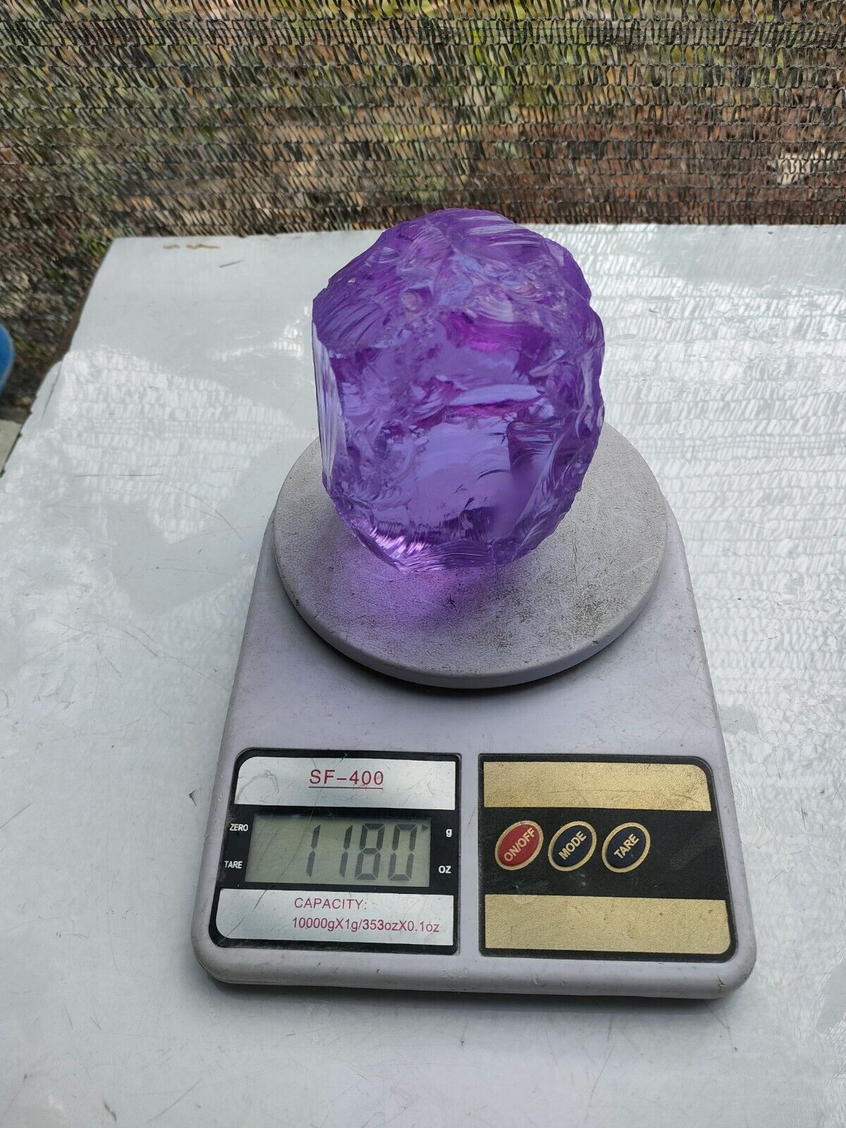 1.18kg(11S) Medium size Great Purple/Lavender rough of Andara Crystal Natural 