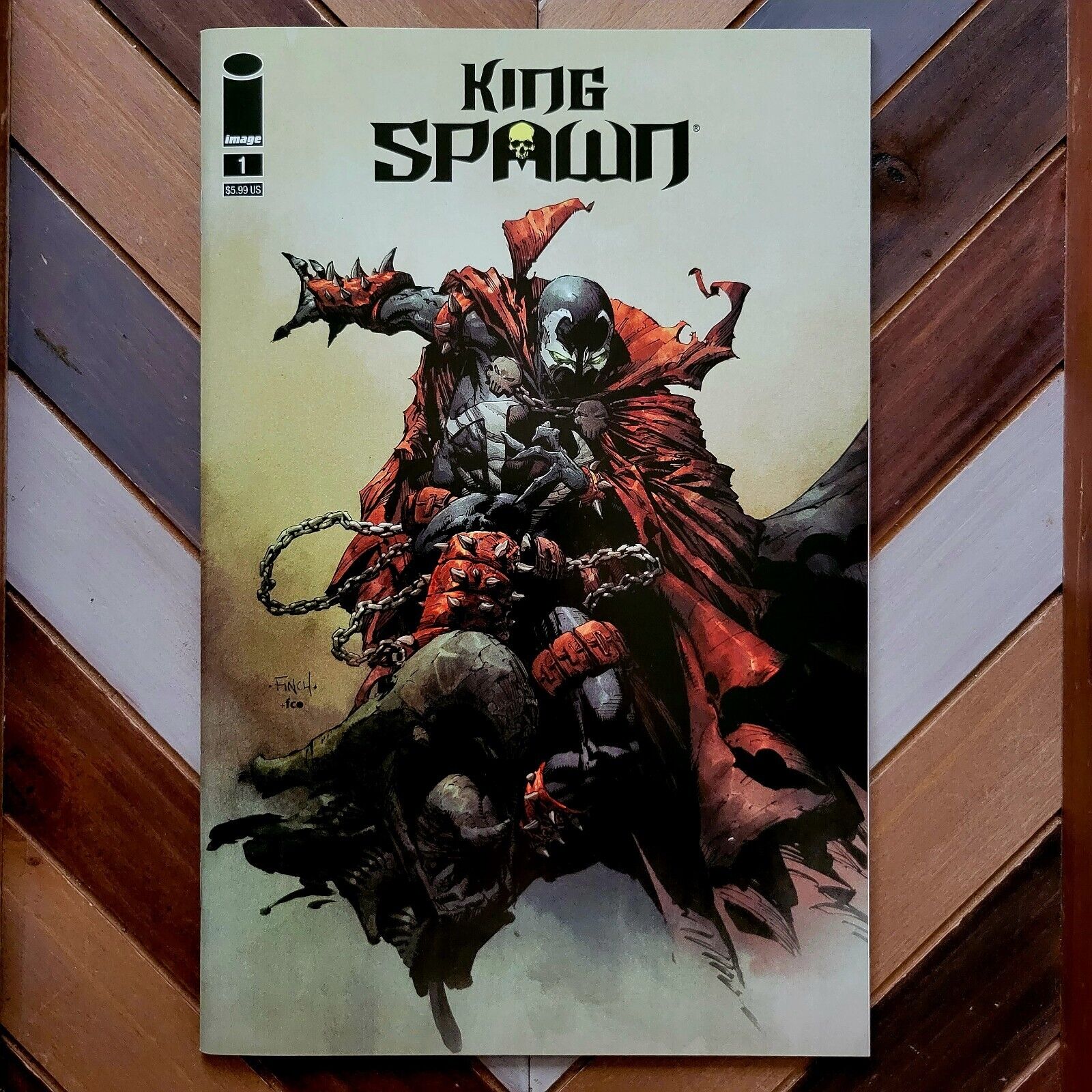 KING SPAWN #1 (Image, 2021) NM/new, 1st KOMOX, 1st Spawn title in 30 yrs (Finch)