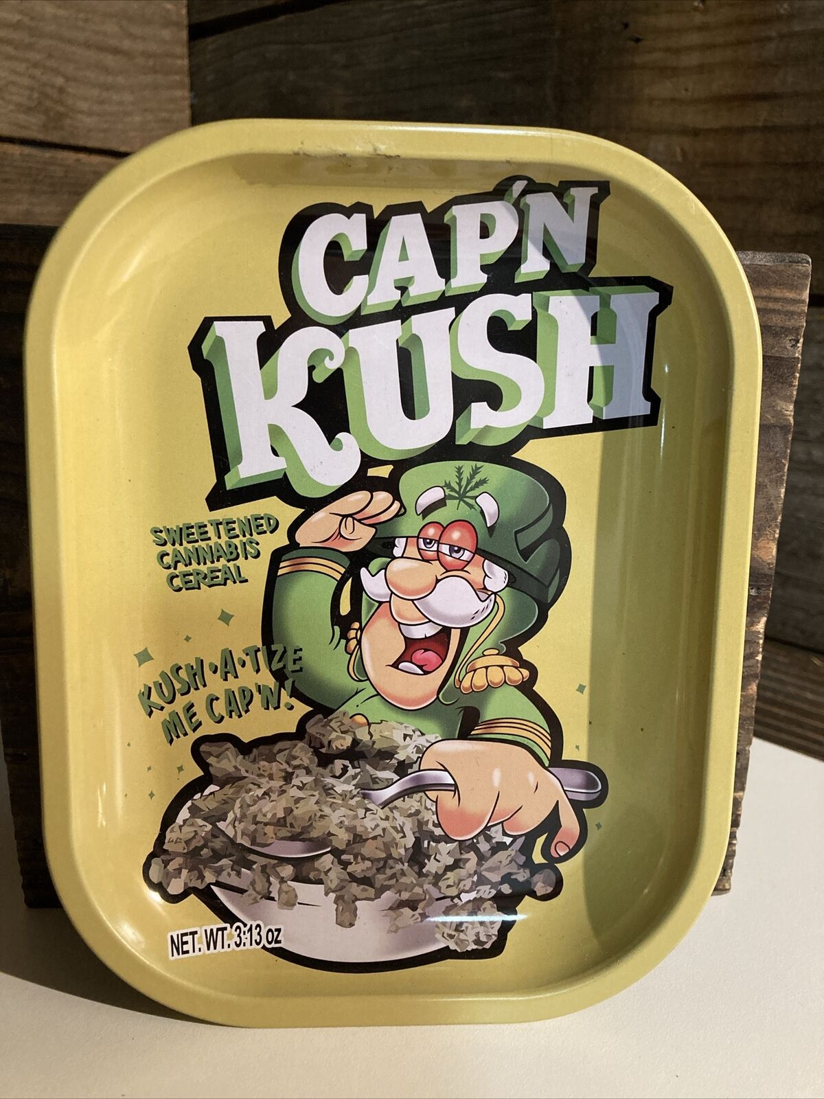 Cap’n Kush Cereal Rolling Tray Plus Stickers