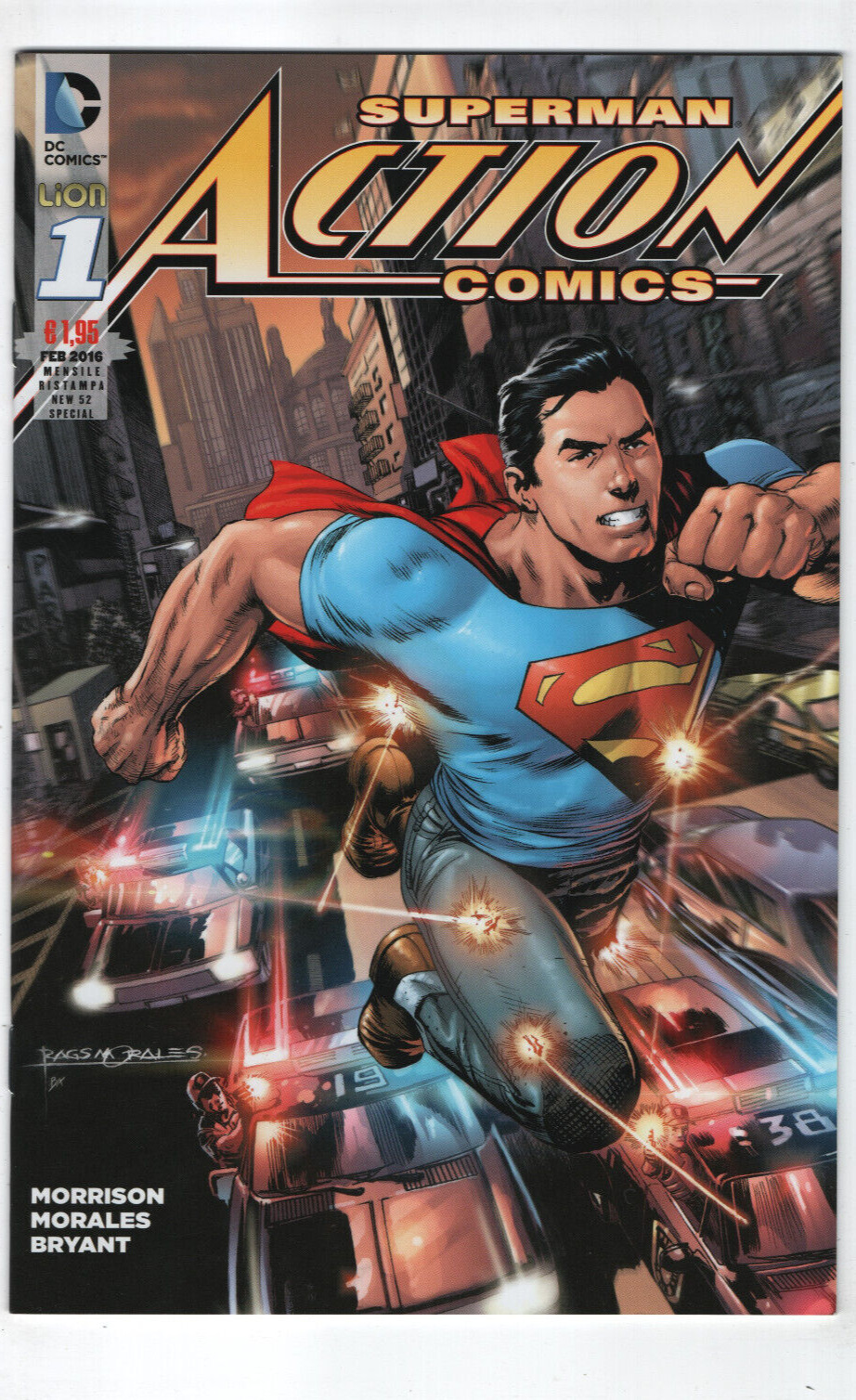Superman Action Comics #1 Italian Euro Lion Variant DC Comic 2012 New 52