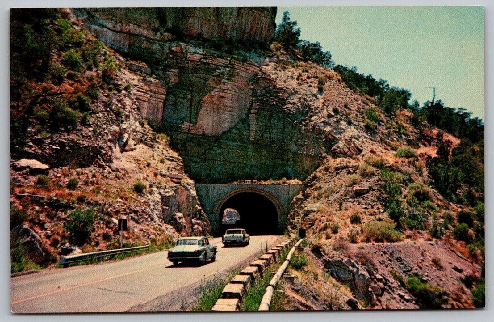 Cloudcroft New Mexico Nm Cloudcroft Tunnel Highway 82 F J Schaaf Unp Postcard