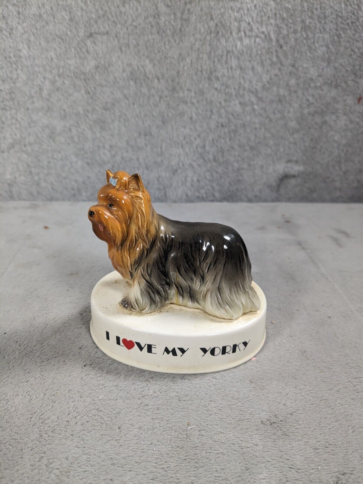 I love my Yorky Dog Figurine by George Good  Japan
