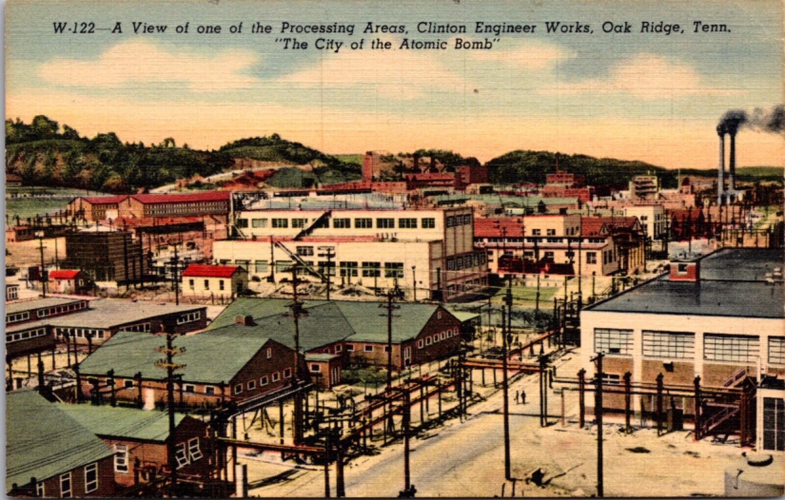 Linen PC View of One Processing Area Clinton Engineer Works Oak Ridge Tennessee