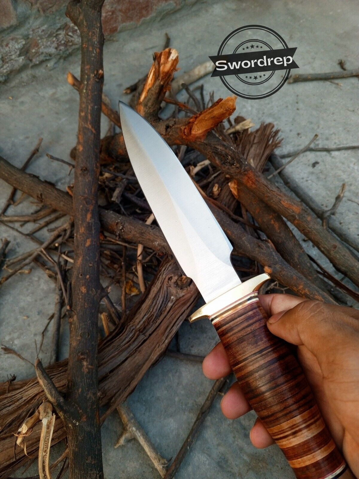 Double edged Short Sword Outdoor Hunting Knife Dagger