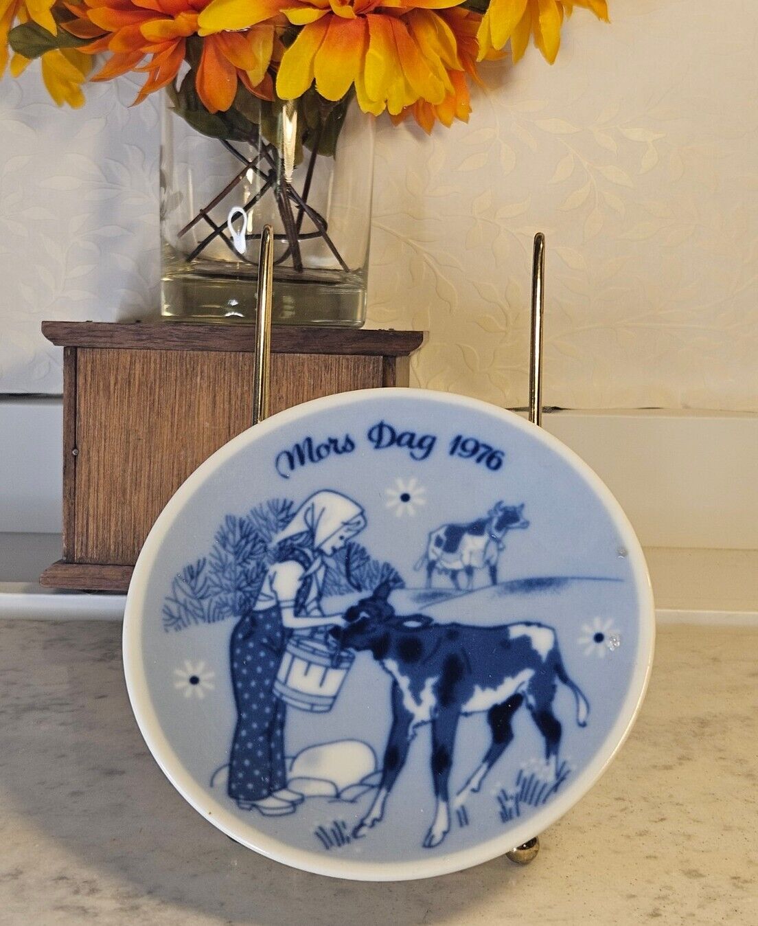 Mars Dag 1976 Mother\'s Day Plate First Issue Limited Edition Series, 5\