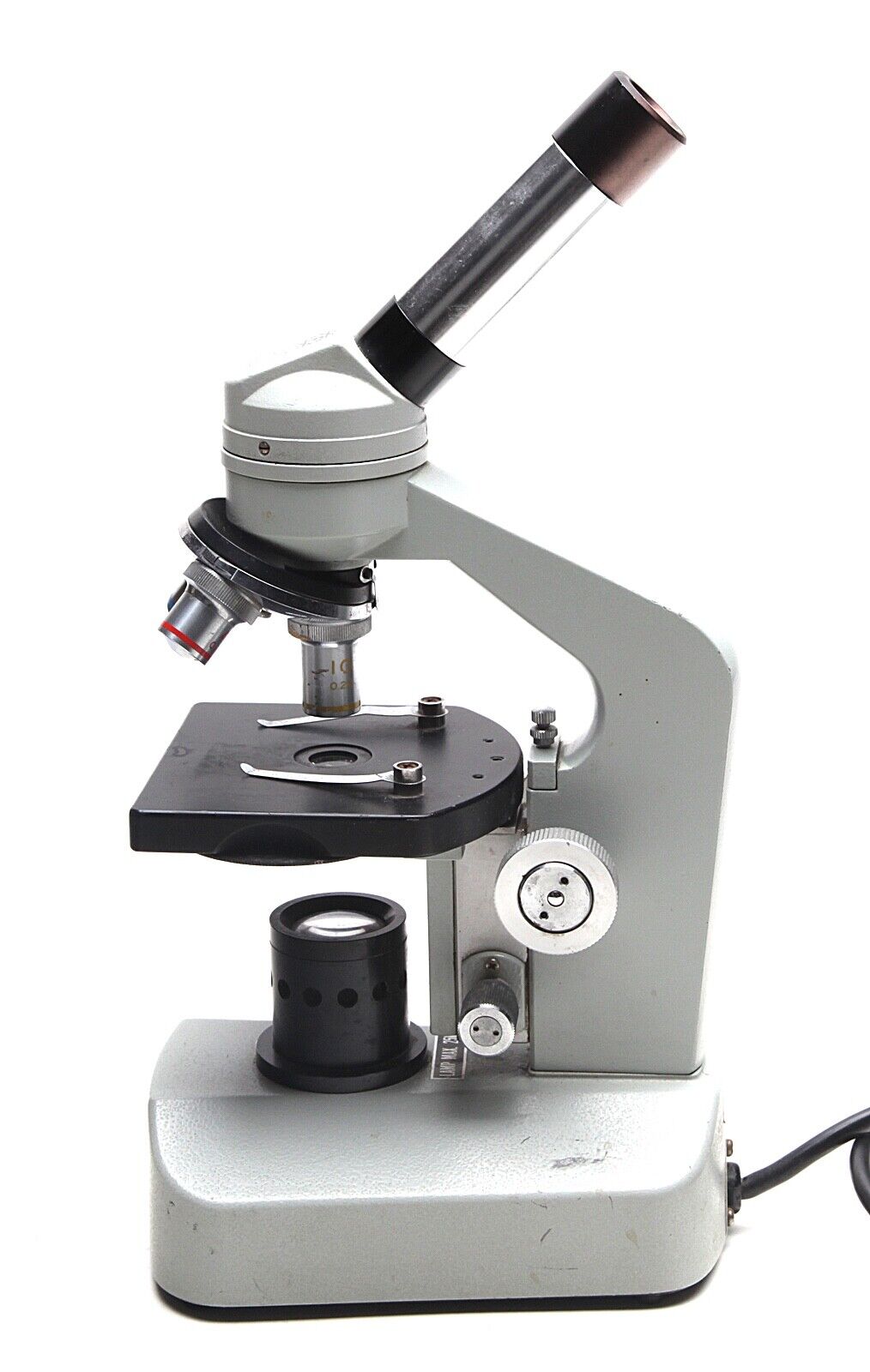 Vintage Fisher Scientific F-250433 Microscope 4-10-40X Monocular 115V