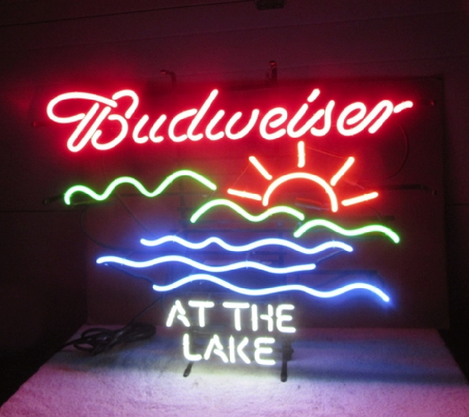 Party At The Lake Beer Neon Sign 24x20 Beer Bar Pub Cave Wall Decor