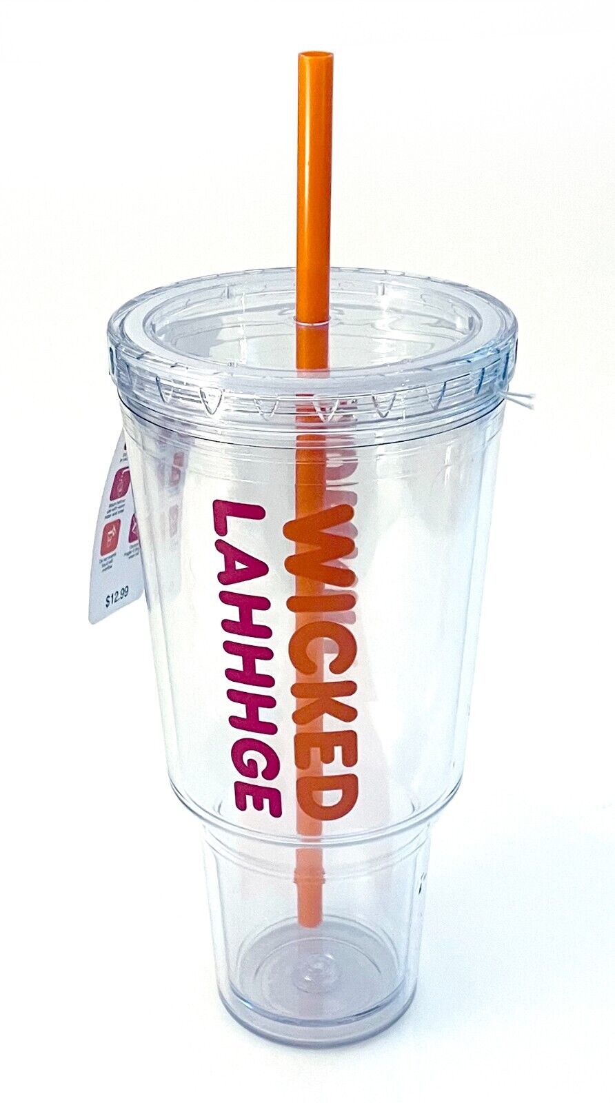 Dunkin Donuts 2024 Wicked Lahhhge Limited Edition Tumbler 40oz In Hand NWT