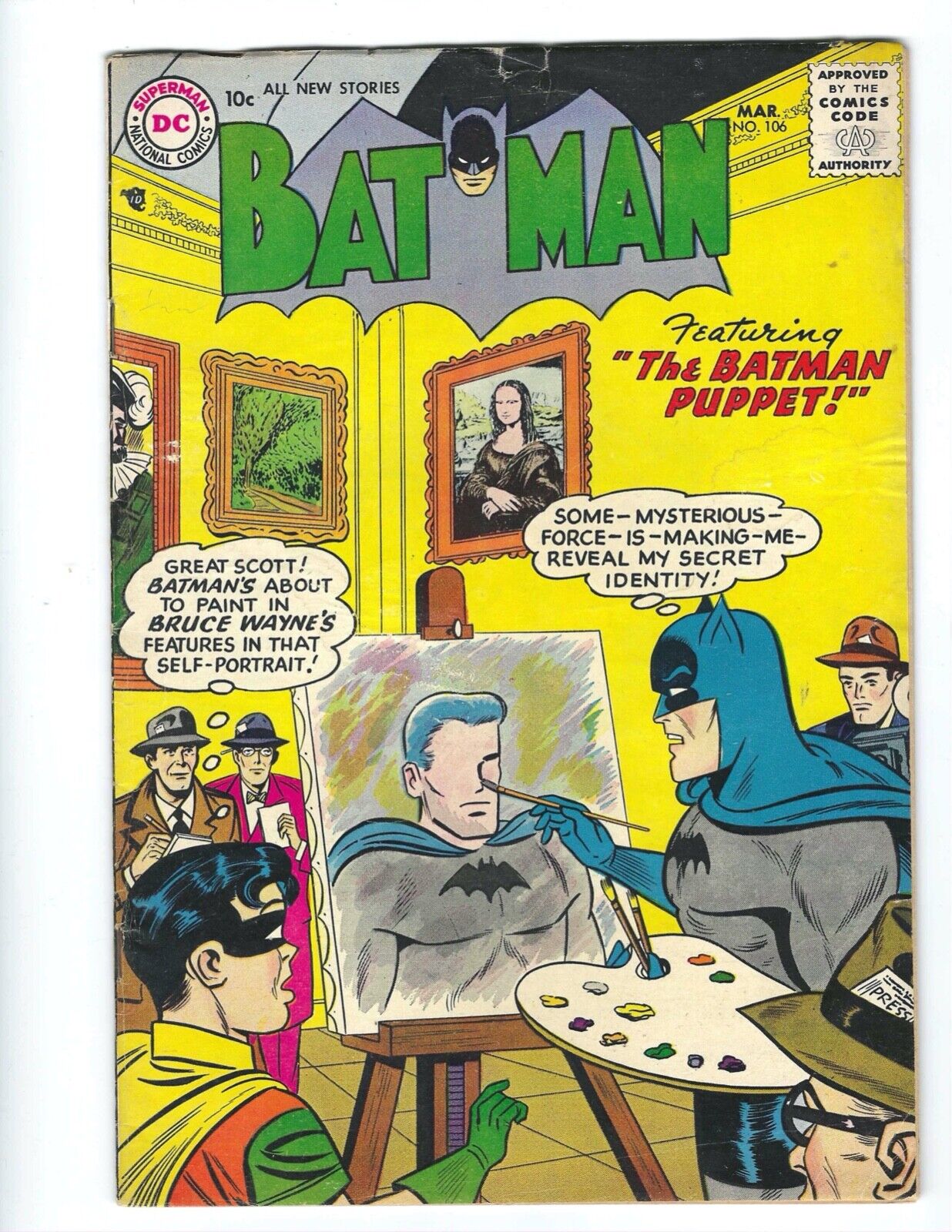 Batman #106 1957 FN- or better The Batman Puppet   Combine Shipping