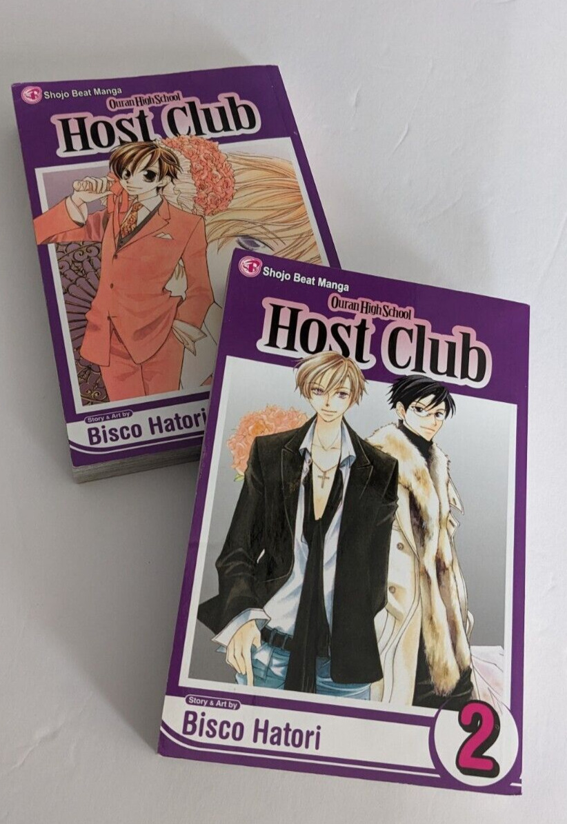 Ouran High School Host Club- vol 1 & 2 - manga-teen reading