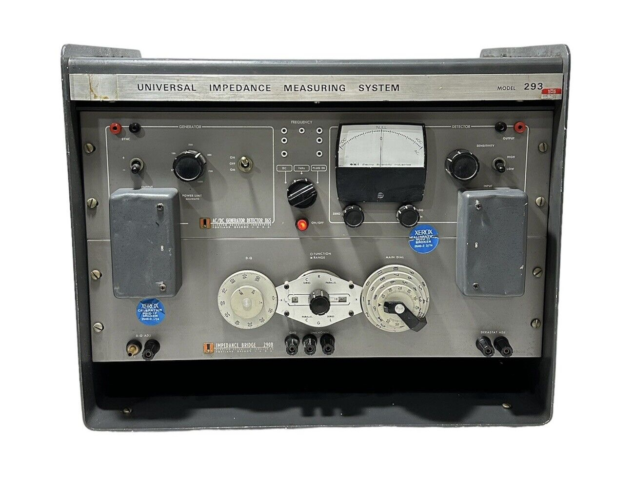 ESI ~ Universal Impedance Measuring System Model 293 ~ AC/DC Generator & Bridge