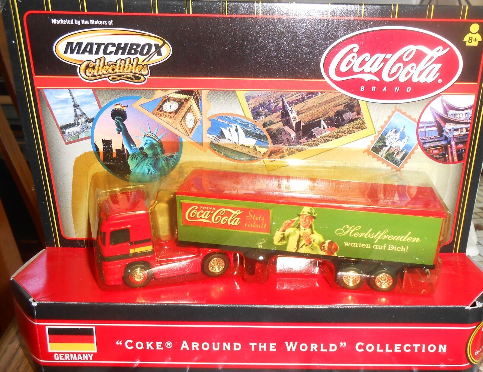 Matchbox Coca-Cola Germany Tractor Trailer Truck Coke Around The World 2000 NIB