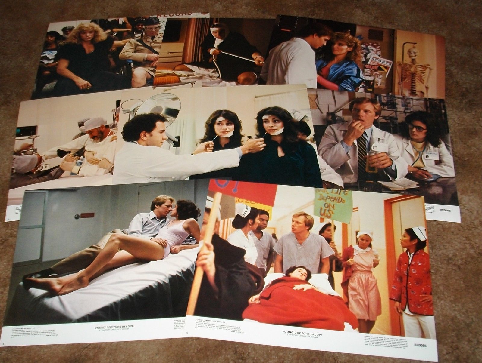 YOUNG DOCTORS IN LOVE Sean Young 1982 Original 8 LOBBY CARD SET 11 x 14 MINT 2 