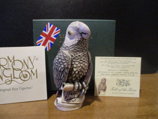 Harmony Kingdom Talk of the Town African Grey Parrot Event Pc UK Made SGN